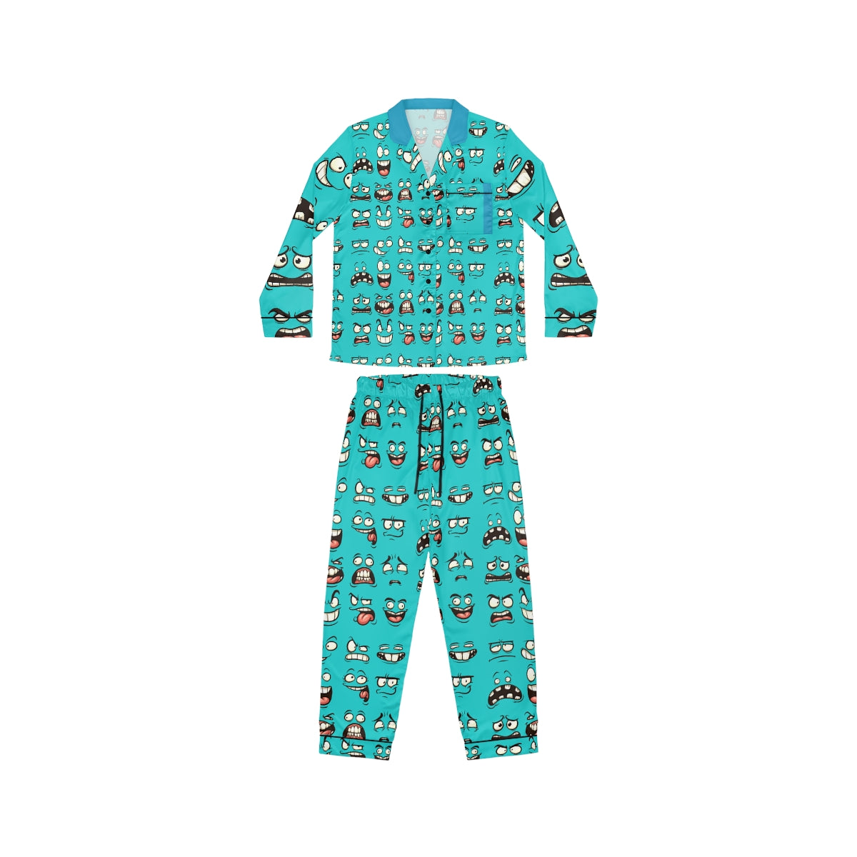 Women's Satin Pajamas (AOP) - Darn Faces