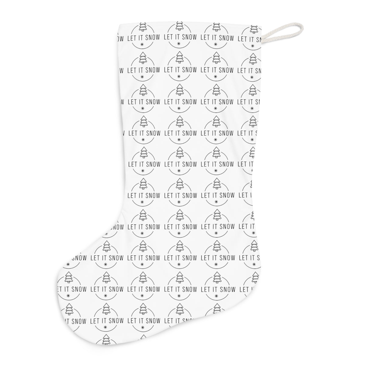 Let it Snow Santa Stocking