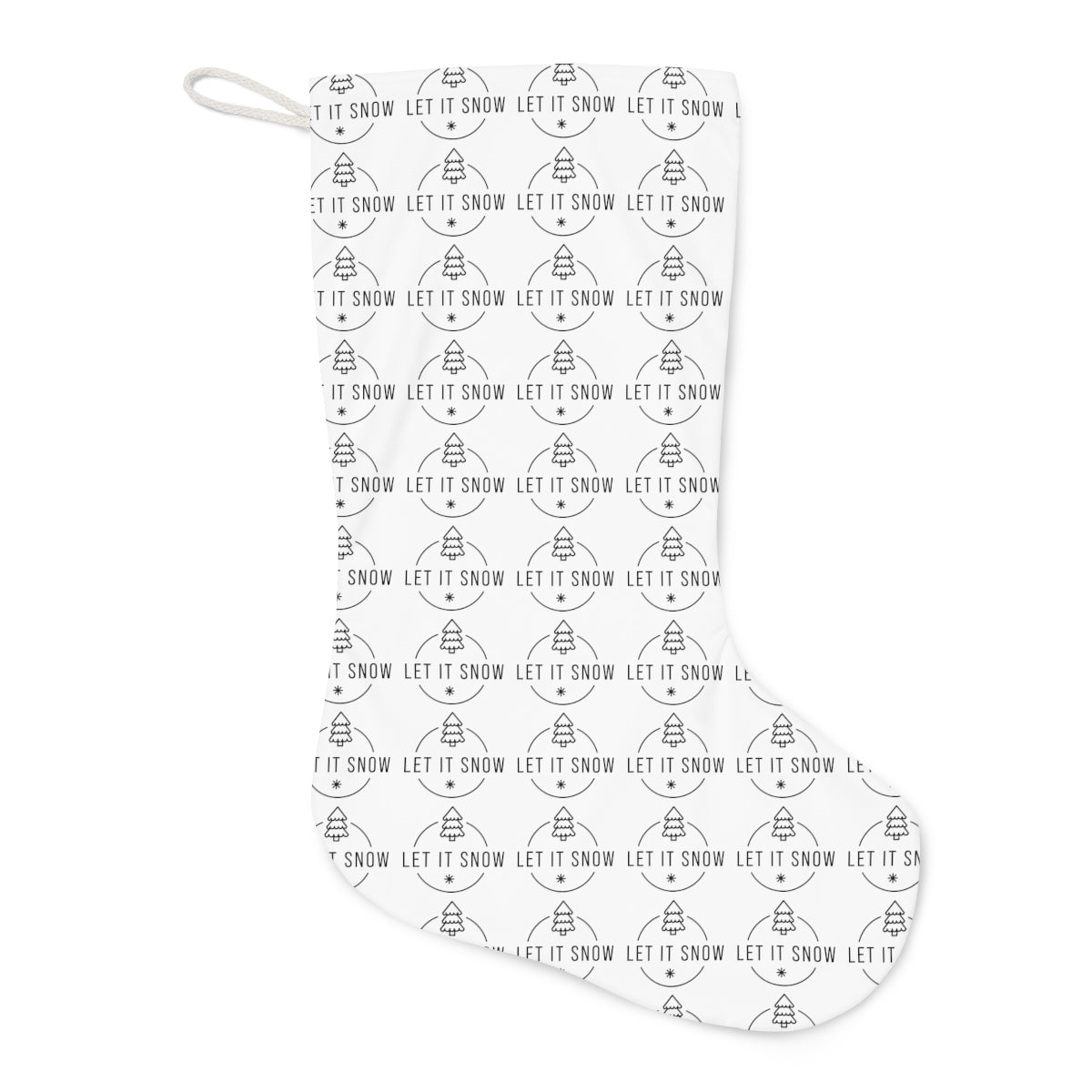 Let it Snow Santa Stocking
