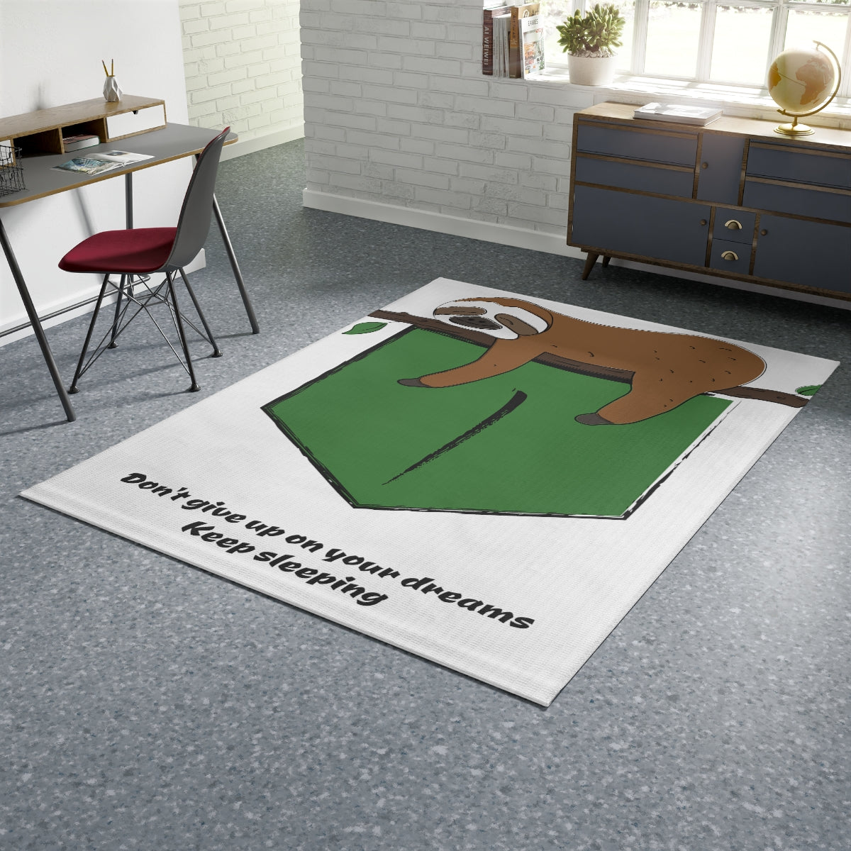 Don't Give Up On Your Dreams, Keep Sleeping Dobby Rug