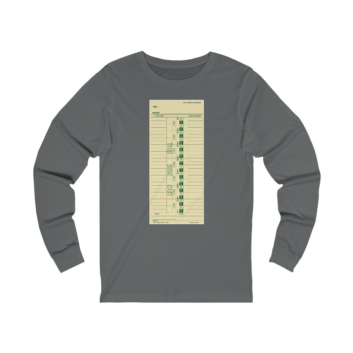 This Side Out Punch Card Unisex Jersey Long Sleeve Tee