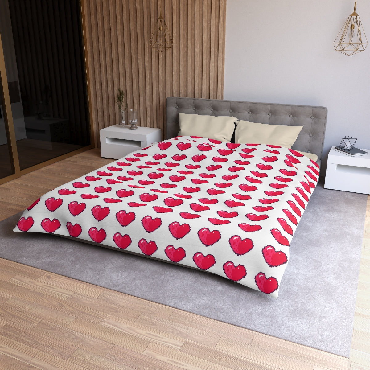 Microfiber Duvet Cover - 8bit Love