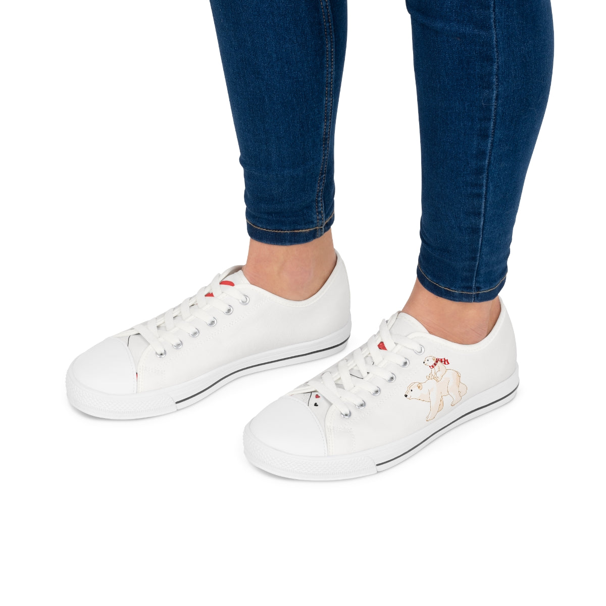 Polar Walk of Love - Women's Low Top Sneakers