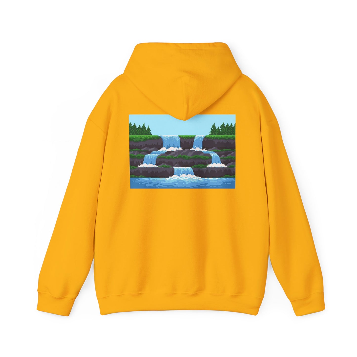 Forest & River in 8bit Land - Unisex Heavy Blend™ Hooded Sweatshirt