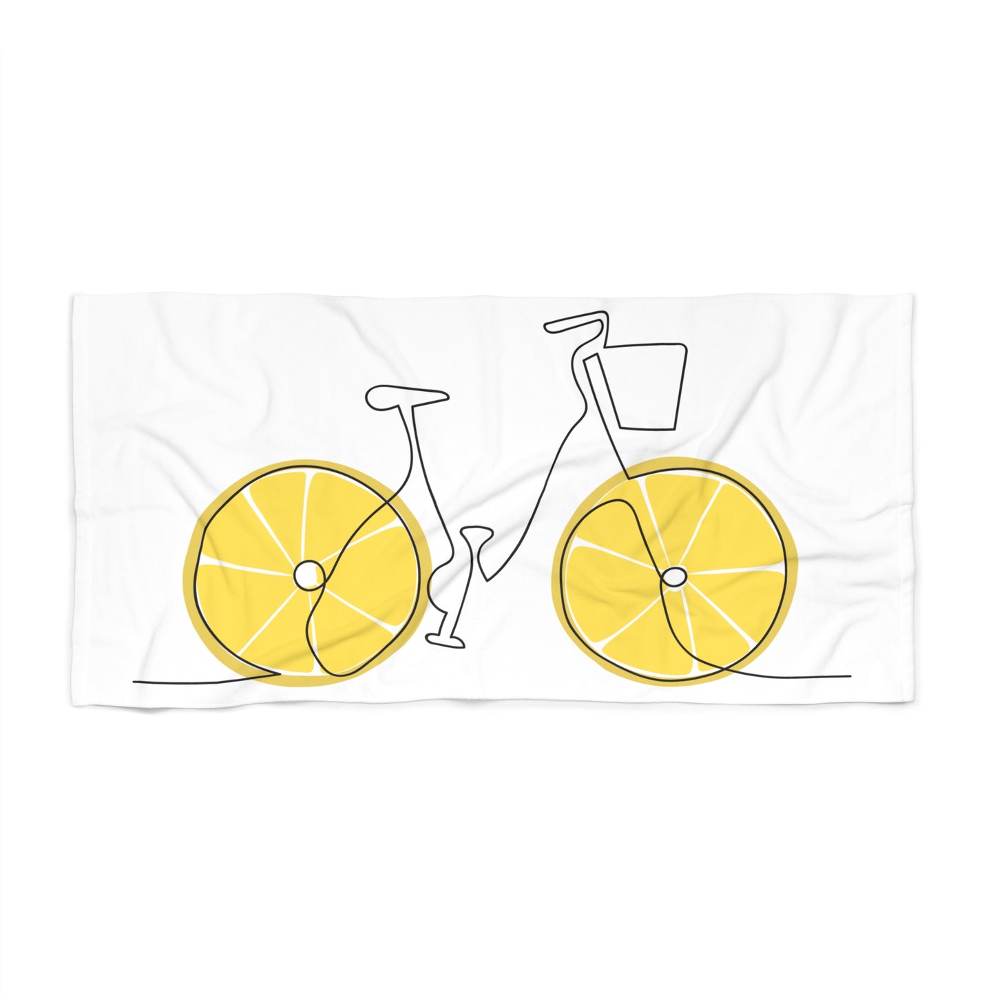 Lemon Rider Beach Towel