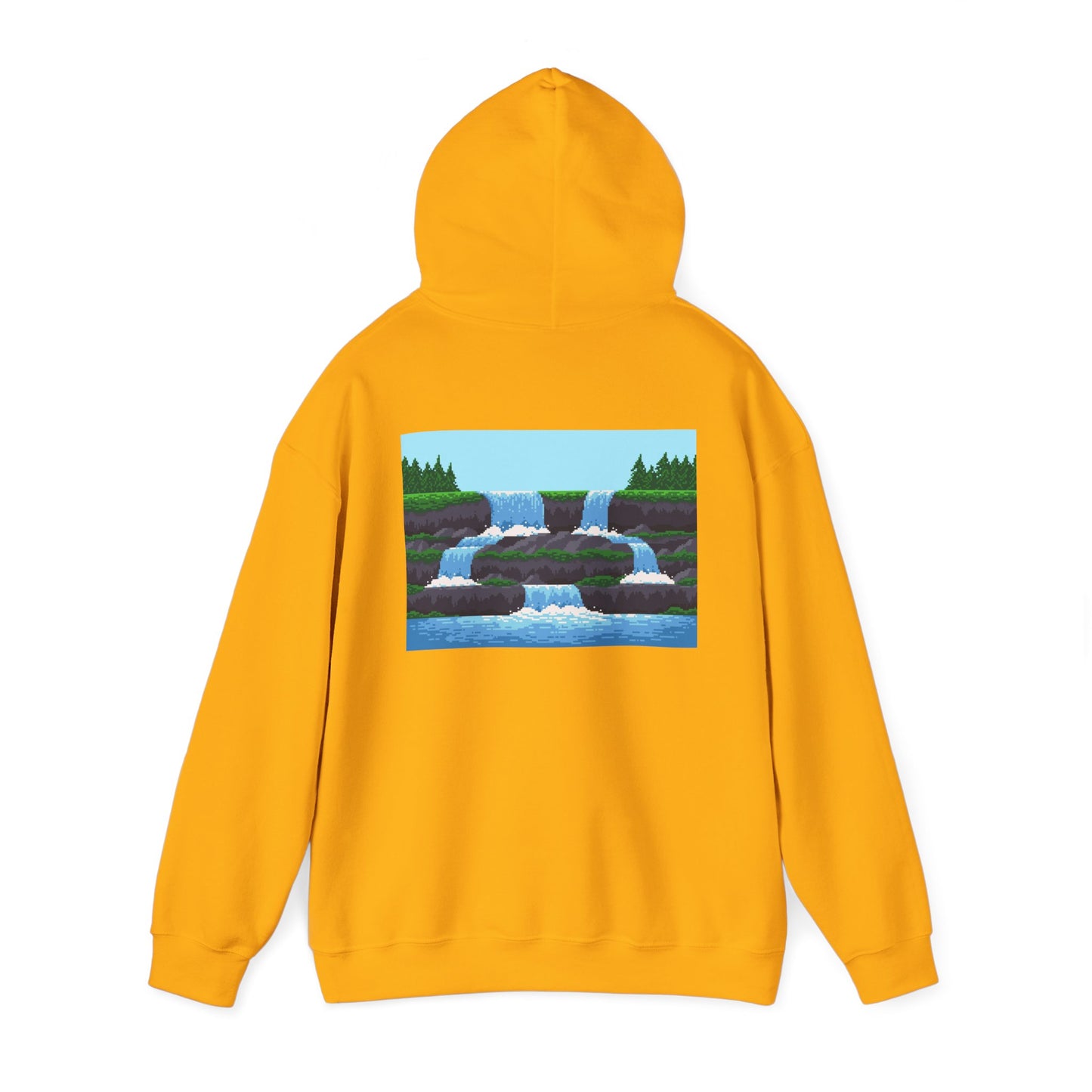 Forest & River in 8bit Land - Unisex Heavy Blend™ Hooded Sweatshirt