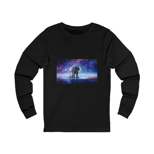 Astronaut Get up, Let's Do This - Unisex Jersey Long Sleeve Tee