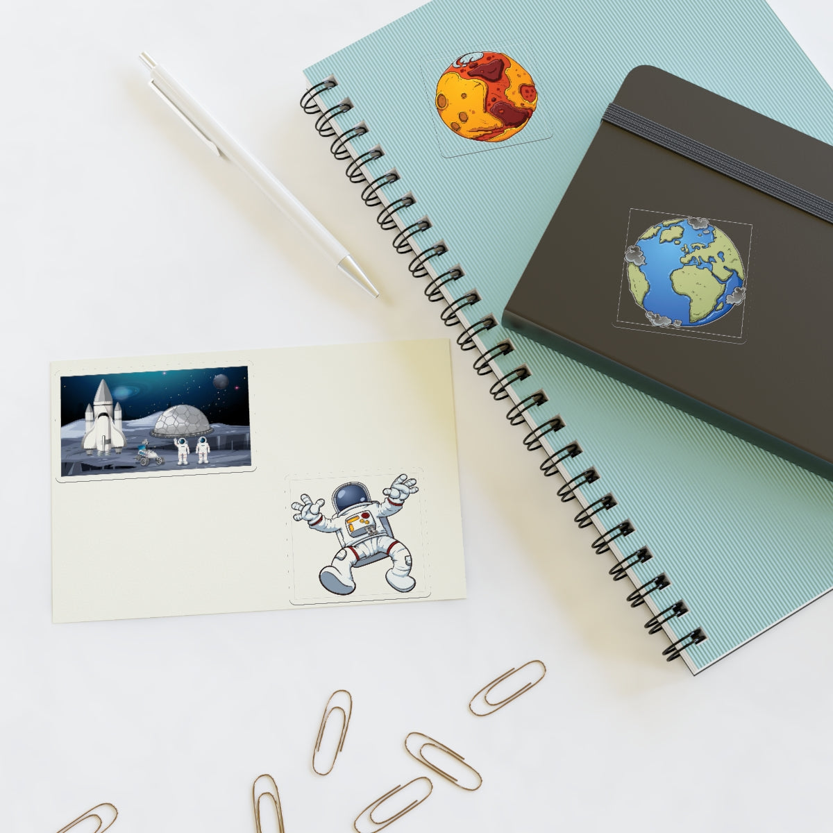 Space Traveler's Sticker Sheets