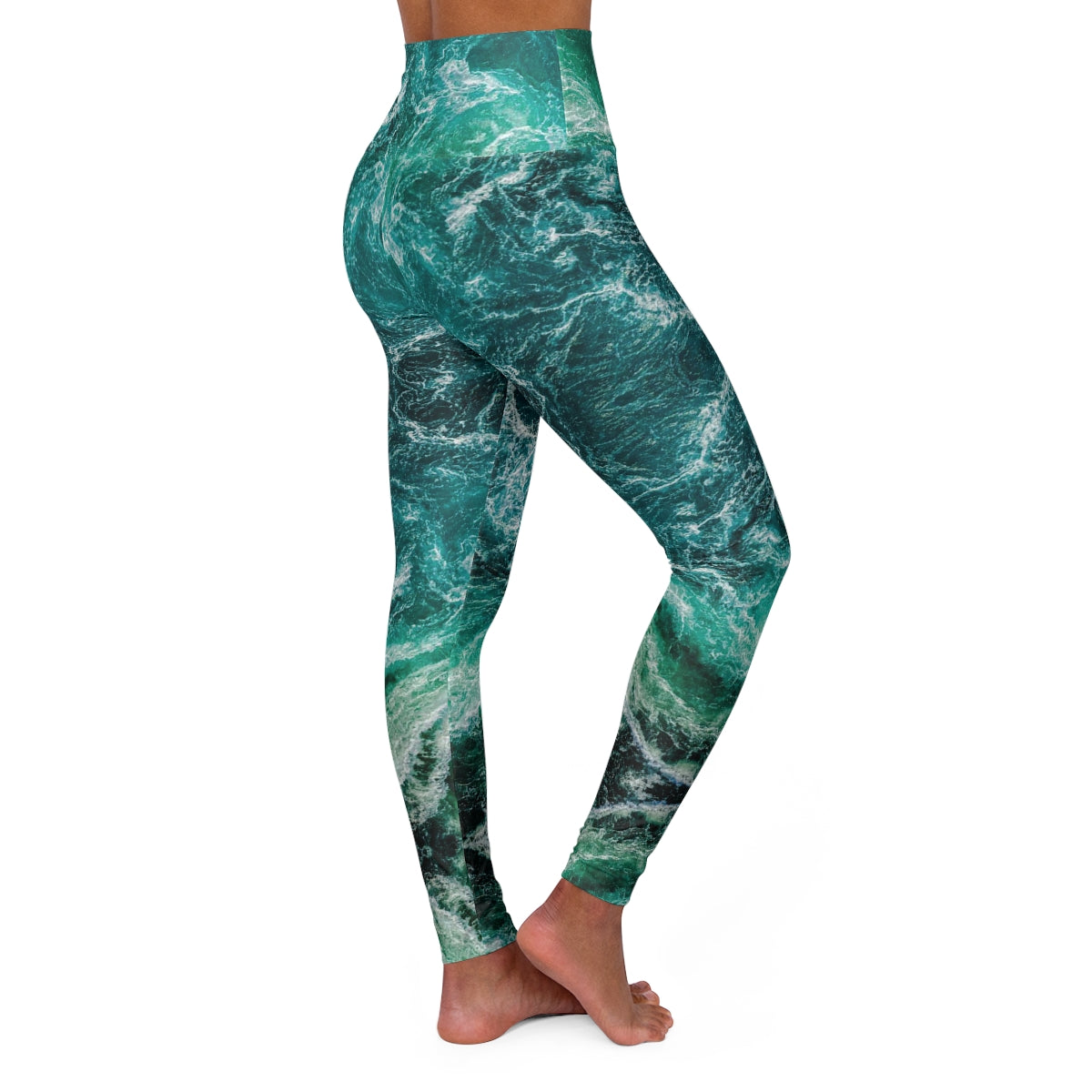 Ode to the Oceans - High Waisted Yoga Leggings