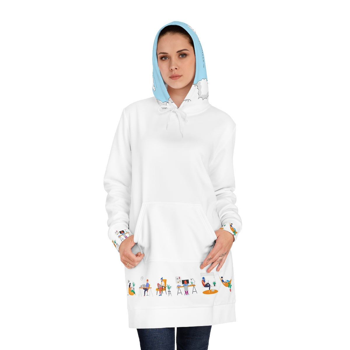 Always Forward - Women's Hoodie Dress (AOP)