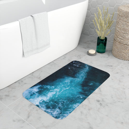 Memory Foam Bath Mat - Ocean 3.0