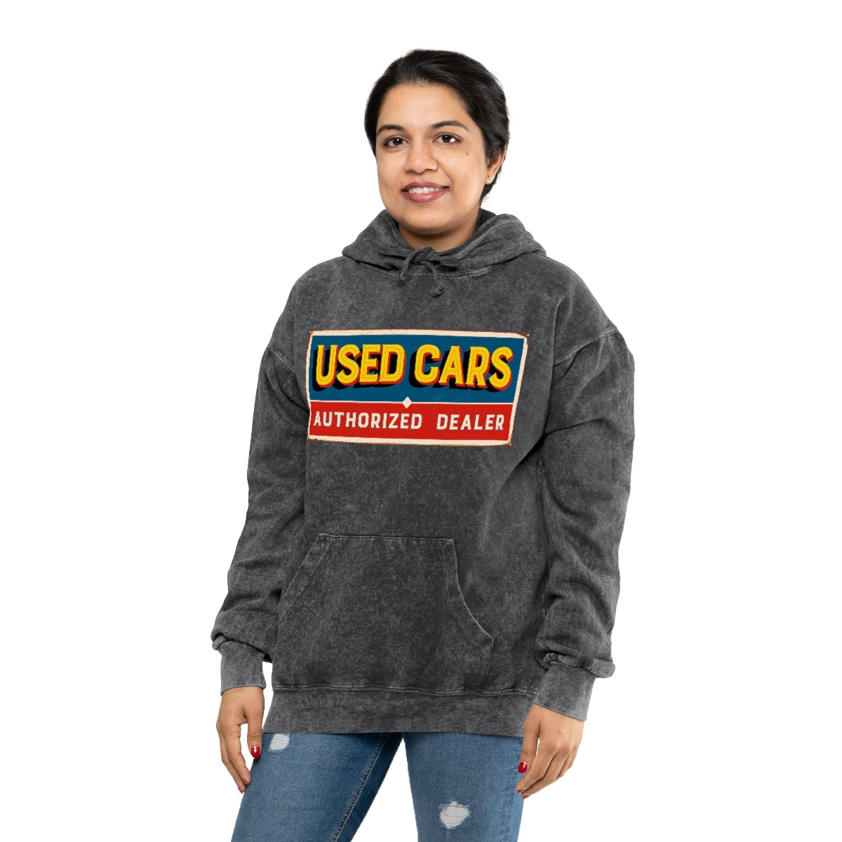 Used Cars Authorized Dealer - Unisex Mineral Wash Hoodie