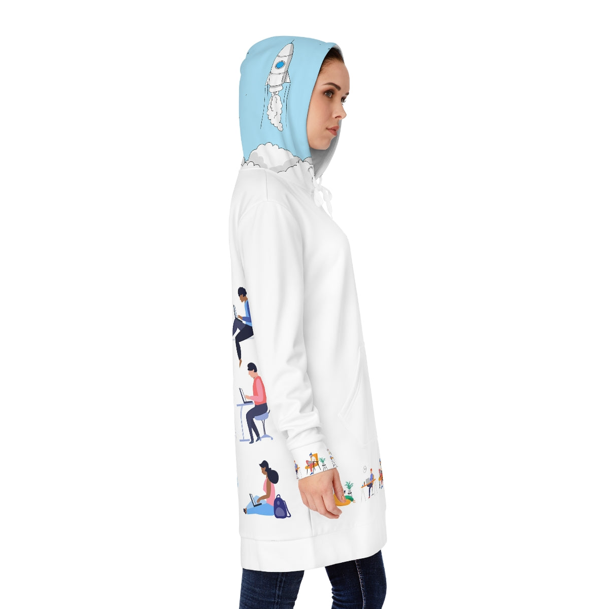 Always Forward - Women's Hoodie Dress (AOP)