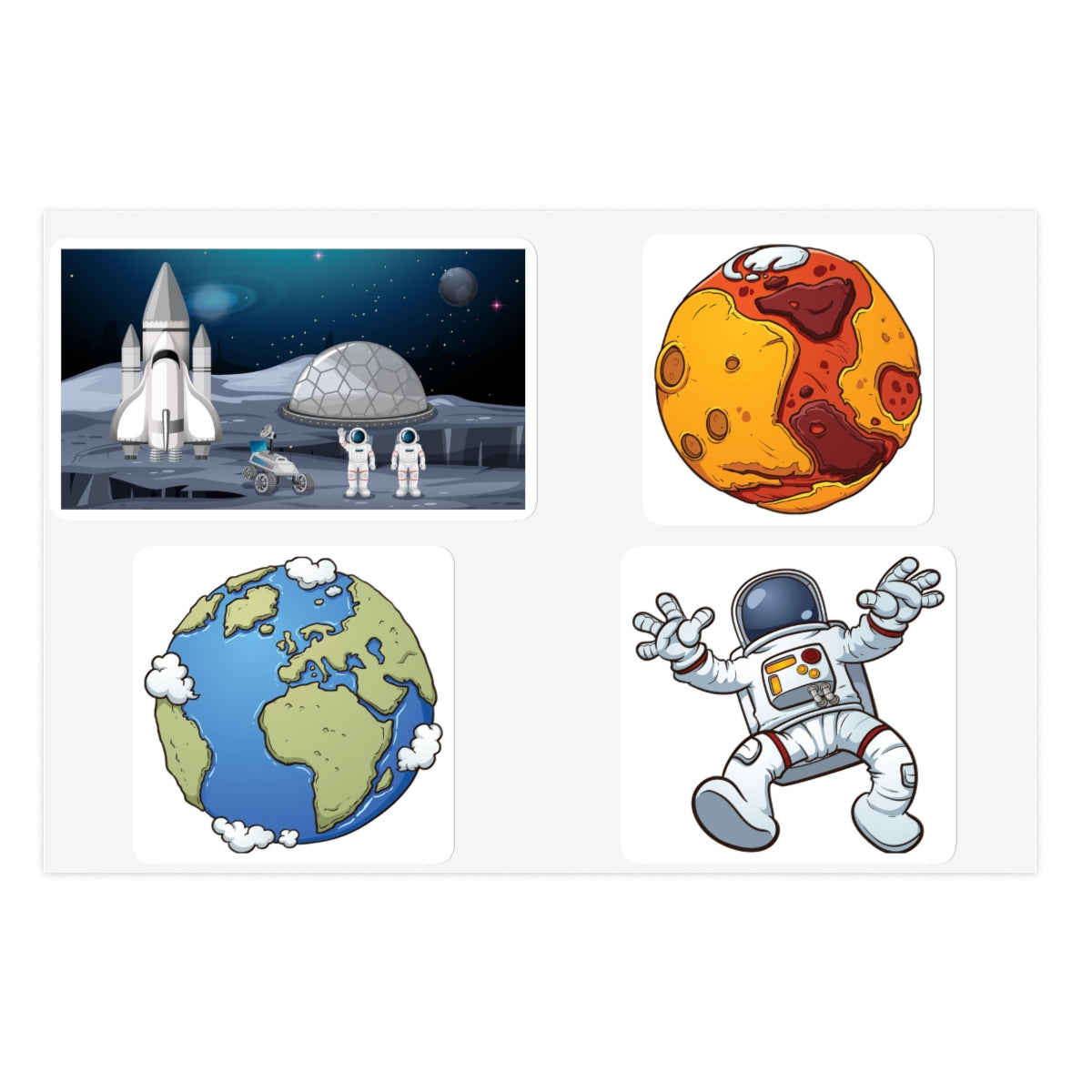 Space Traveler's Sticker Sheets