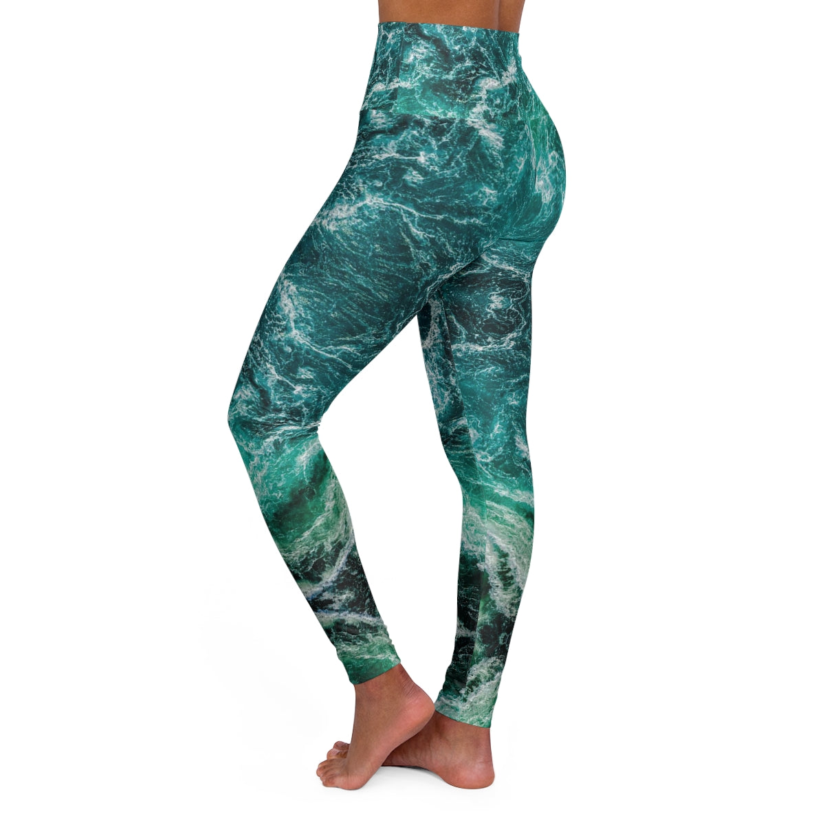 Ode to the Oceans - High Waisted Yoga Leggings