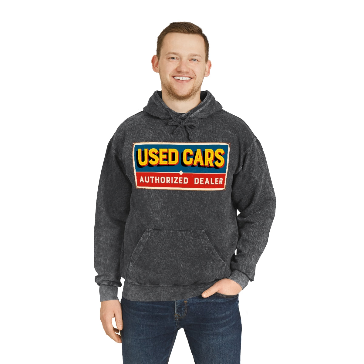 Used Cars Authorized Dealer - Unisex Mineral Wash Hoodie