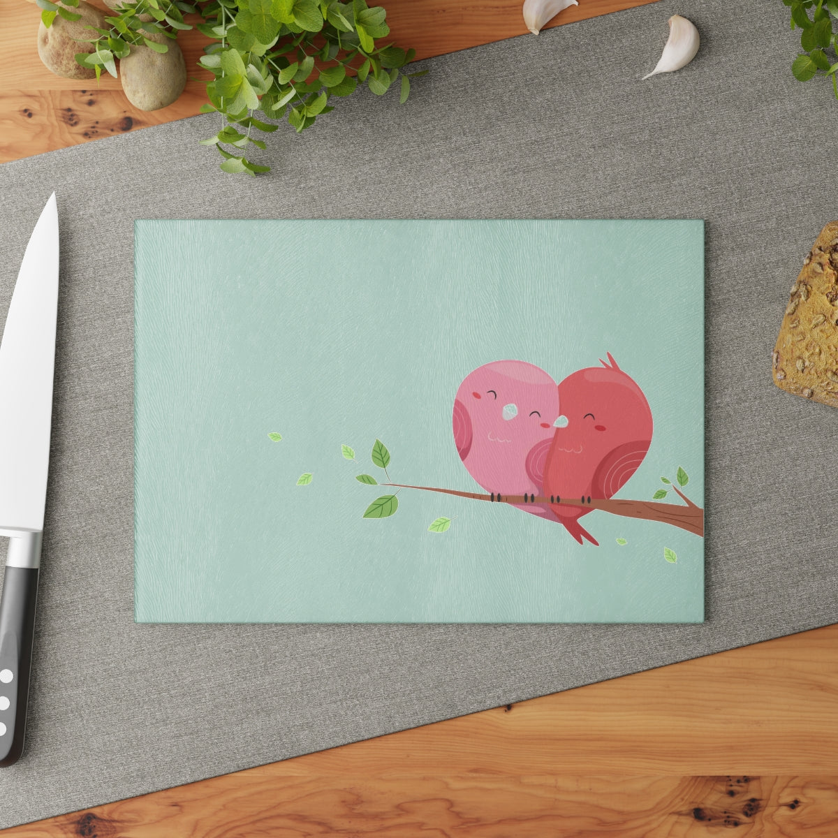 Glass Cutting Board - Love at First Song