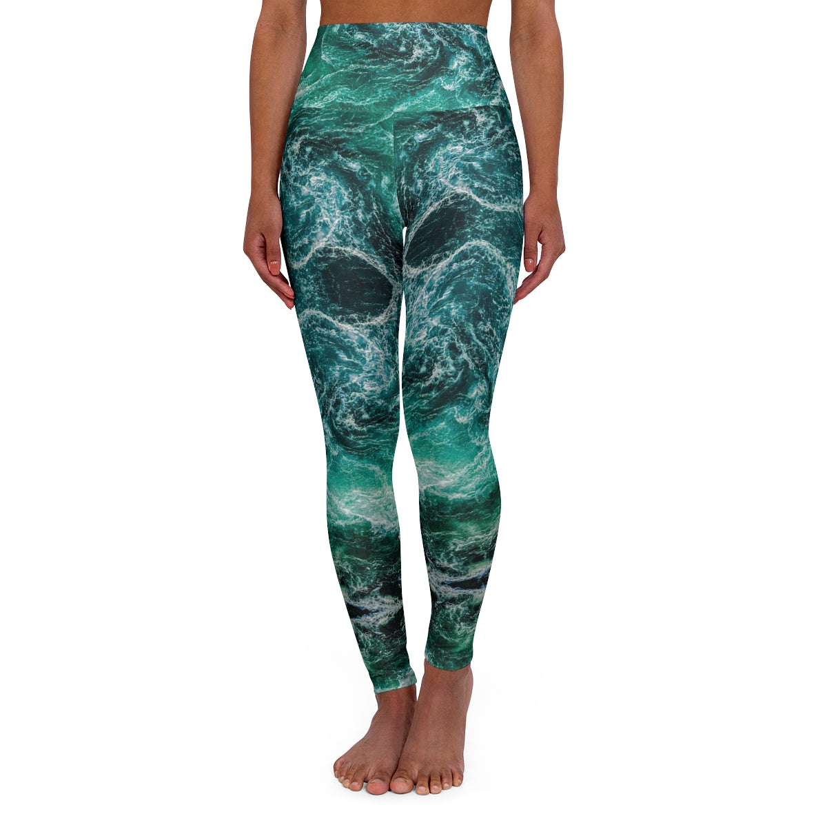 Ode to the Oceans - High Waisted Yoga Leggings