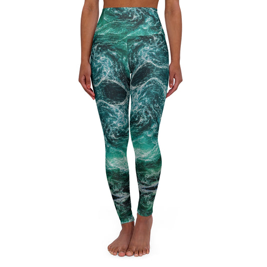 Ode to the Oceans - High Waisted Yoga Leggings