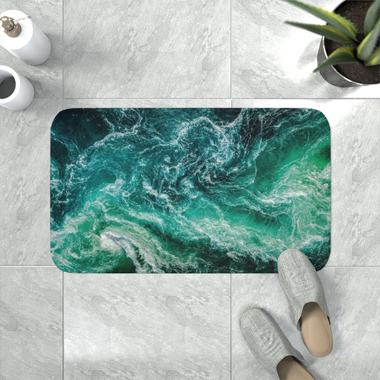 Memory Foam Bath Mat - Ocean 1.0