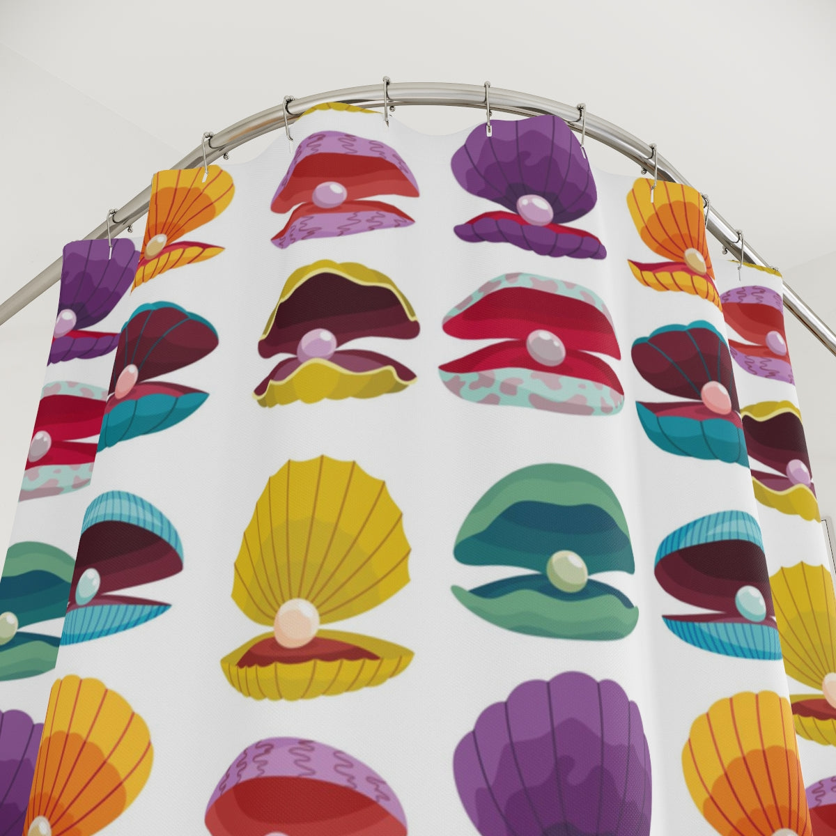 Shellz - Polyester Shower Curtain